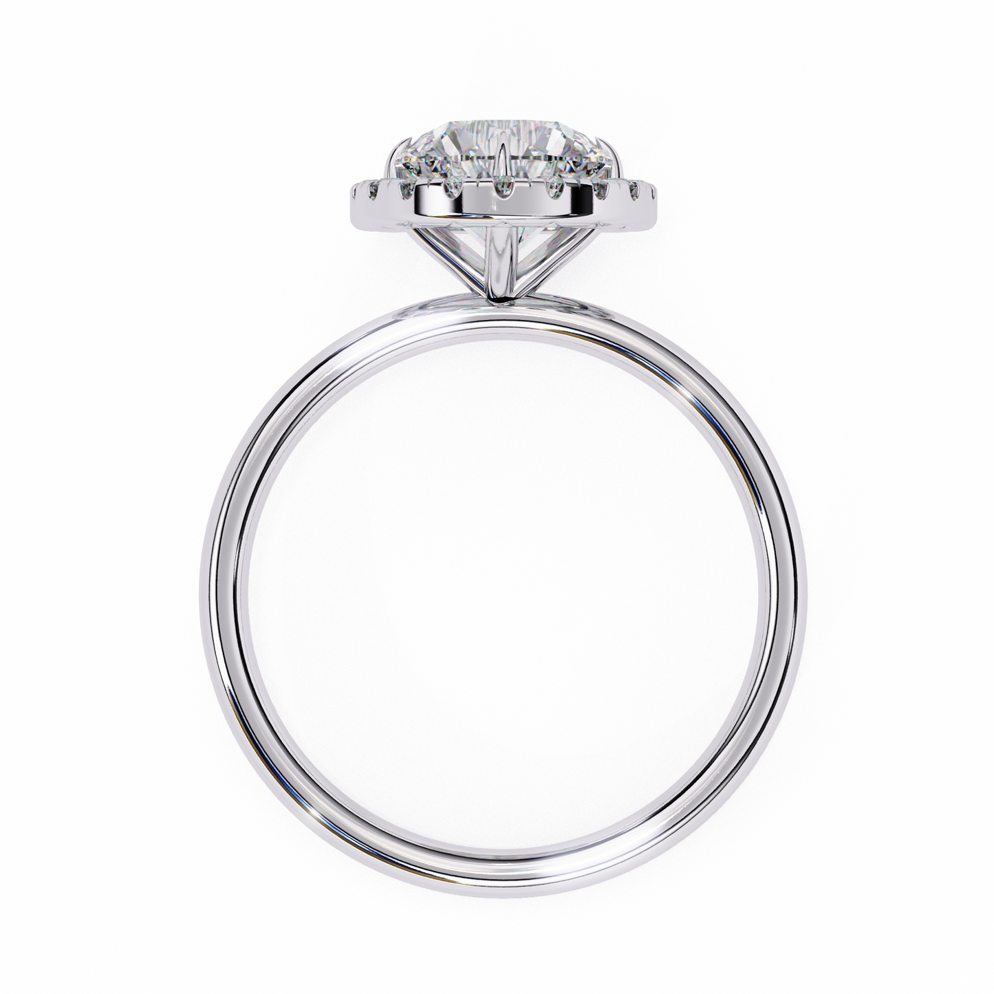 Eshna Round Solitaire Ring Lab Grown Diamond
