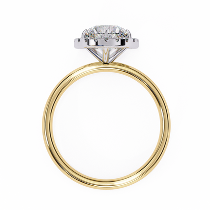 Eshna Round Solitaire Ring Lab Grown Diamond