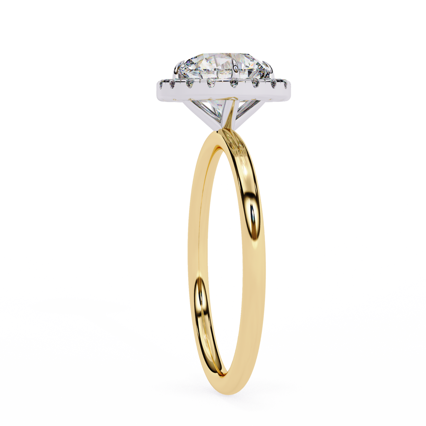 Eshna Round Solitaire Ring Lab Grown Diamond