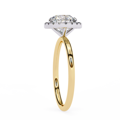 Eshna Round Solitaire Ring Lab Grown Diamond