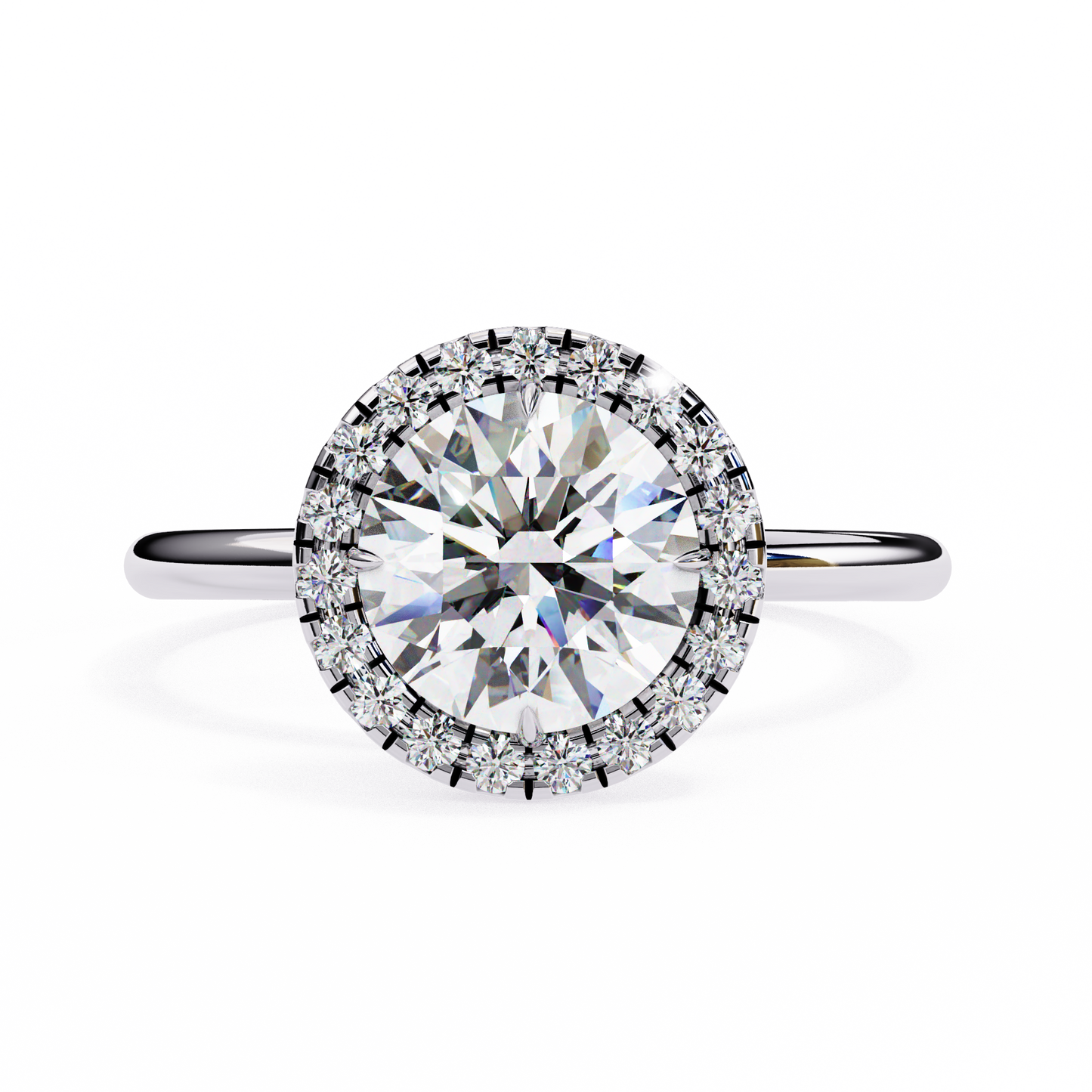 Eshna Round Solitaire Ring Lab Grown Diamond