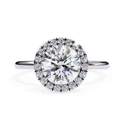 Eshna Round Solitaire Ring Lab Grown Diamond