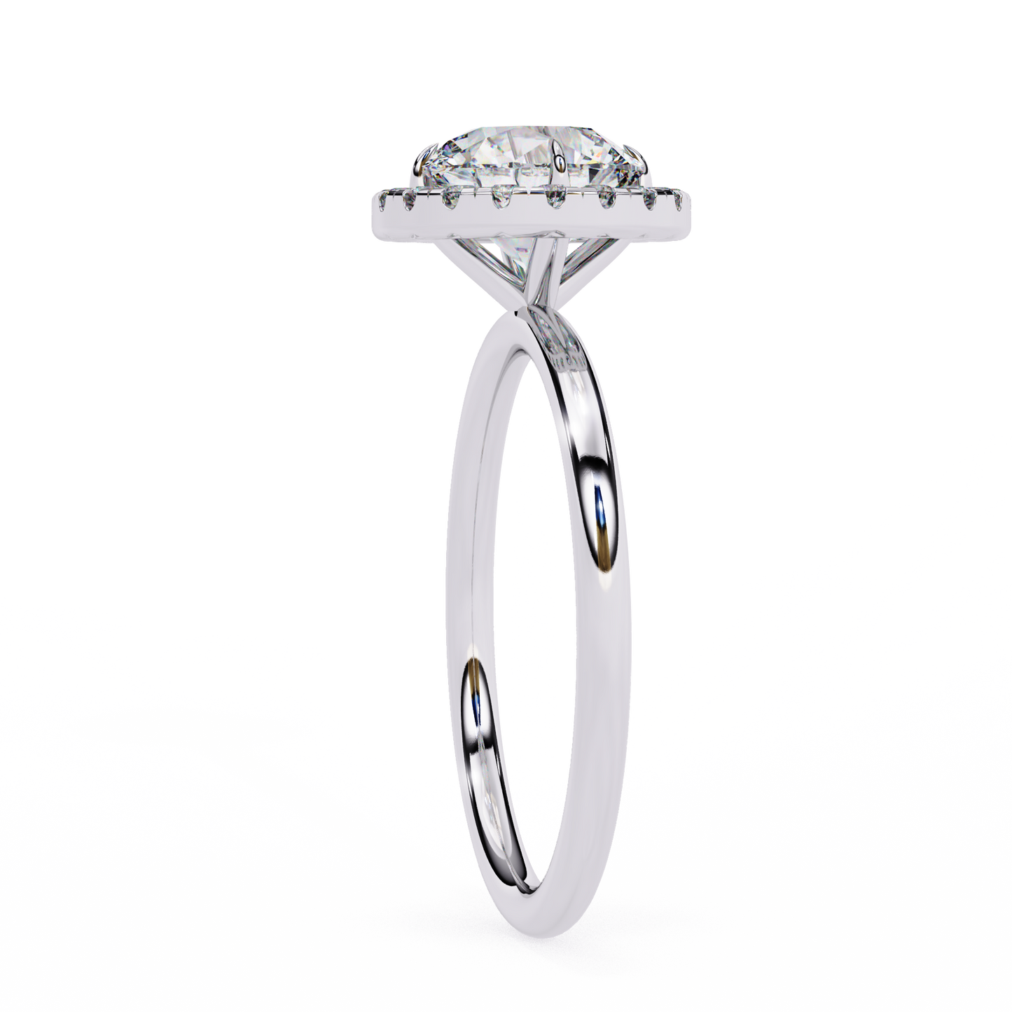Eshna Round Solitaire Ring Lab Grown Diamond