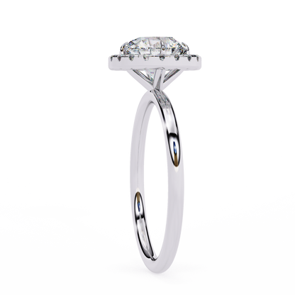 Eshna Round Solitaire Ring Lab Grown Diamond