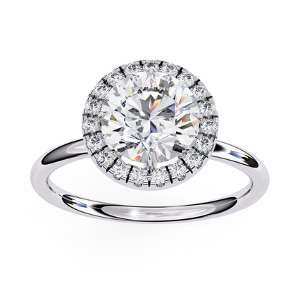 Eshna Round Solitaire Ring Lab Grown Diamond