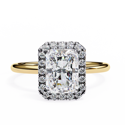 Anika Radiant Solitaire Ring Lab Grown Diamond