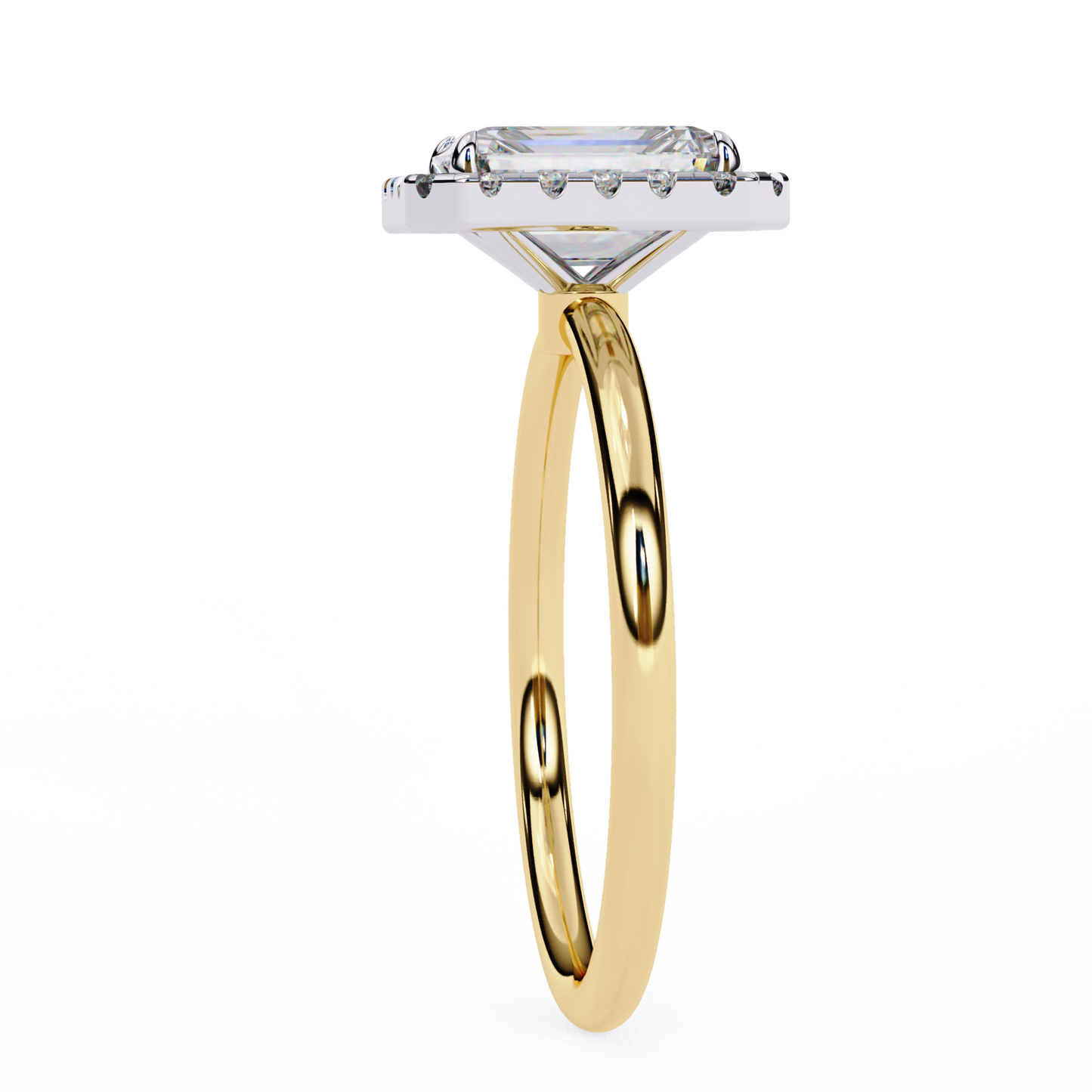 Anika Radiant Solitaire Ring Lab Grown Diamond