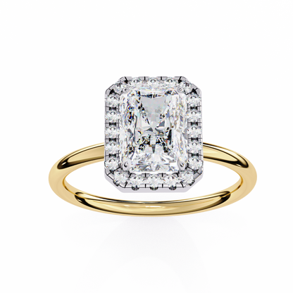 Anika Radiant Solitaire Ring Lab Grown Diamond