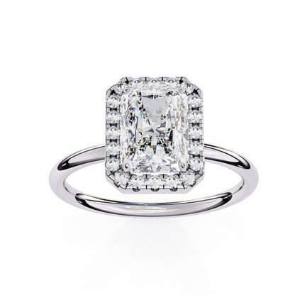 Anika Radiant Solitaire Ring Lab Grown Diamond