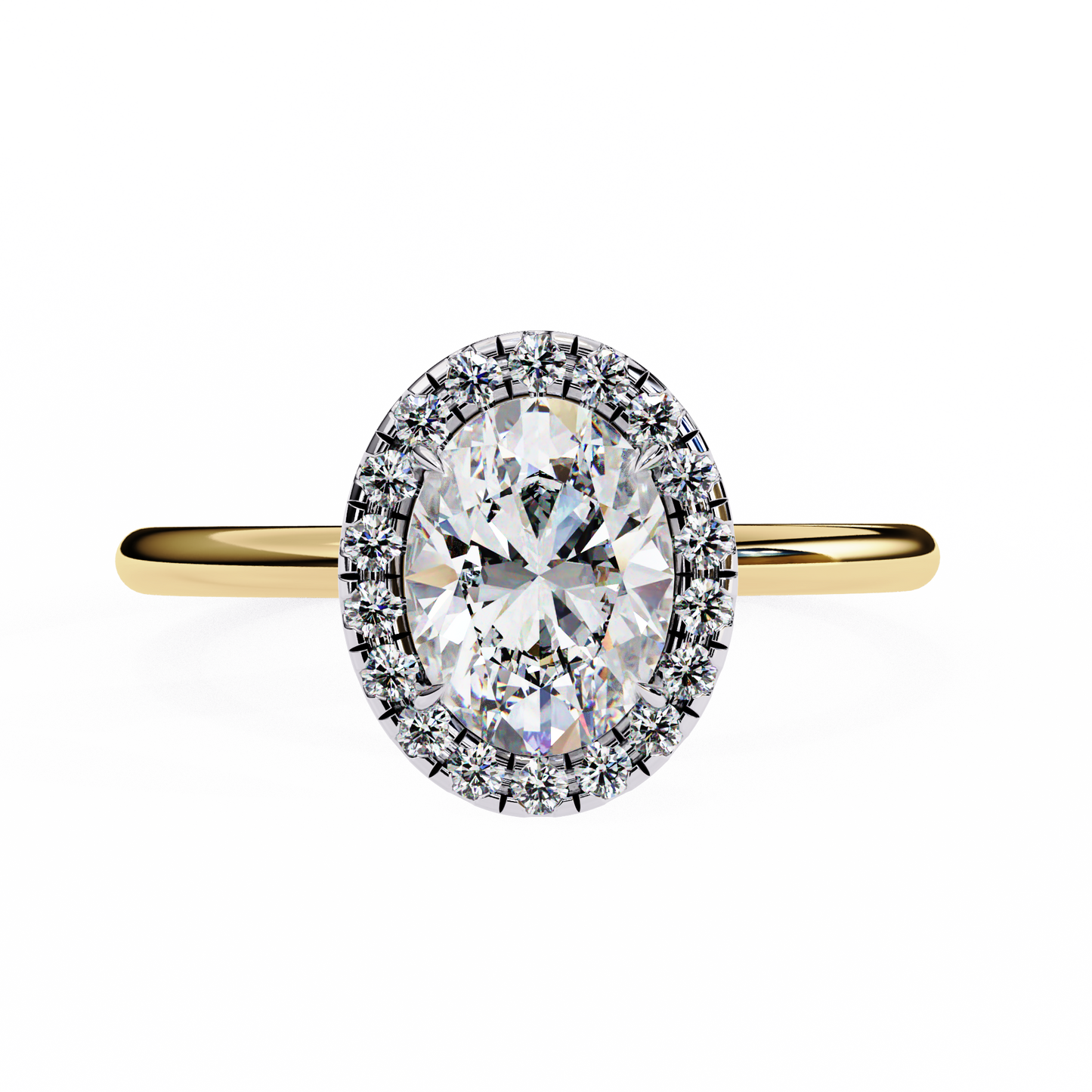 Nisha Oval Solitaire Ring Lab Grown Diamond