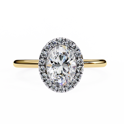 Nisha Oval Solitaire Ring Lab Grown Diamond