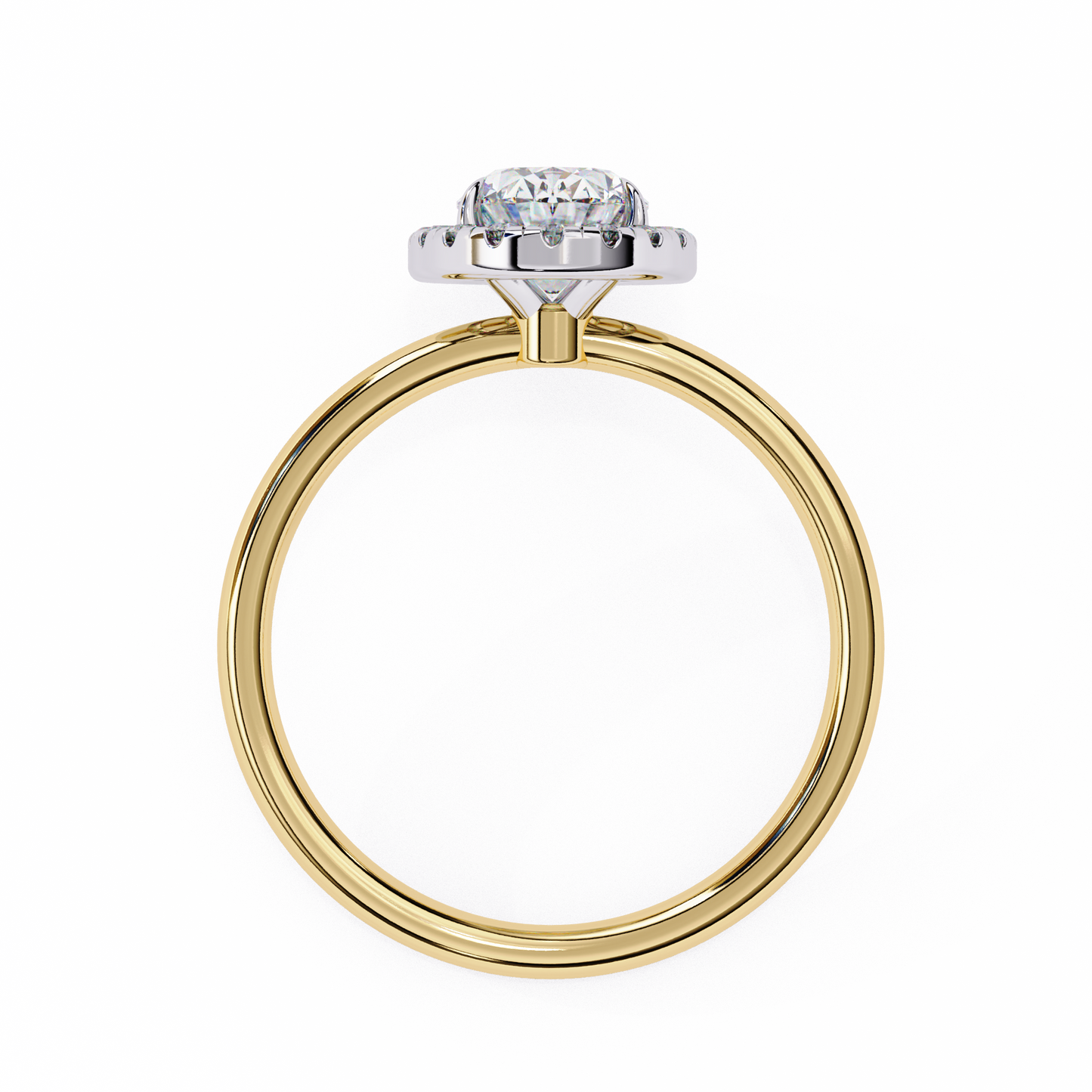 Nisha Oval Solitaire Ring Lab Grown Diamond