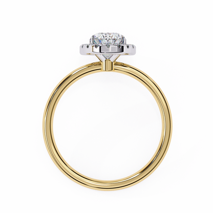 Nisha Oval Solitaire Ring Lab Grown Diamond