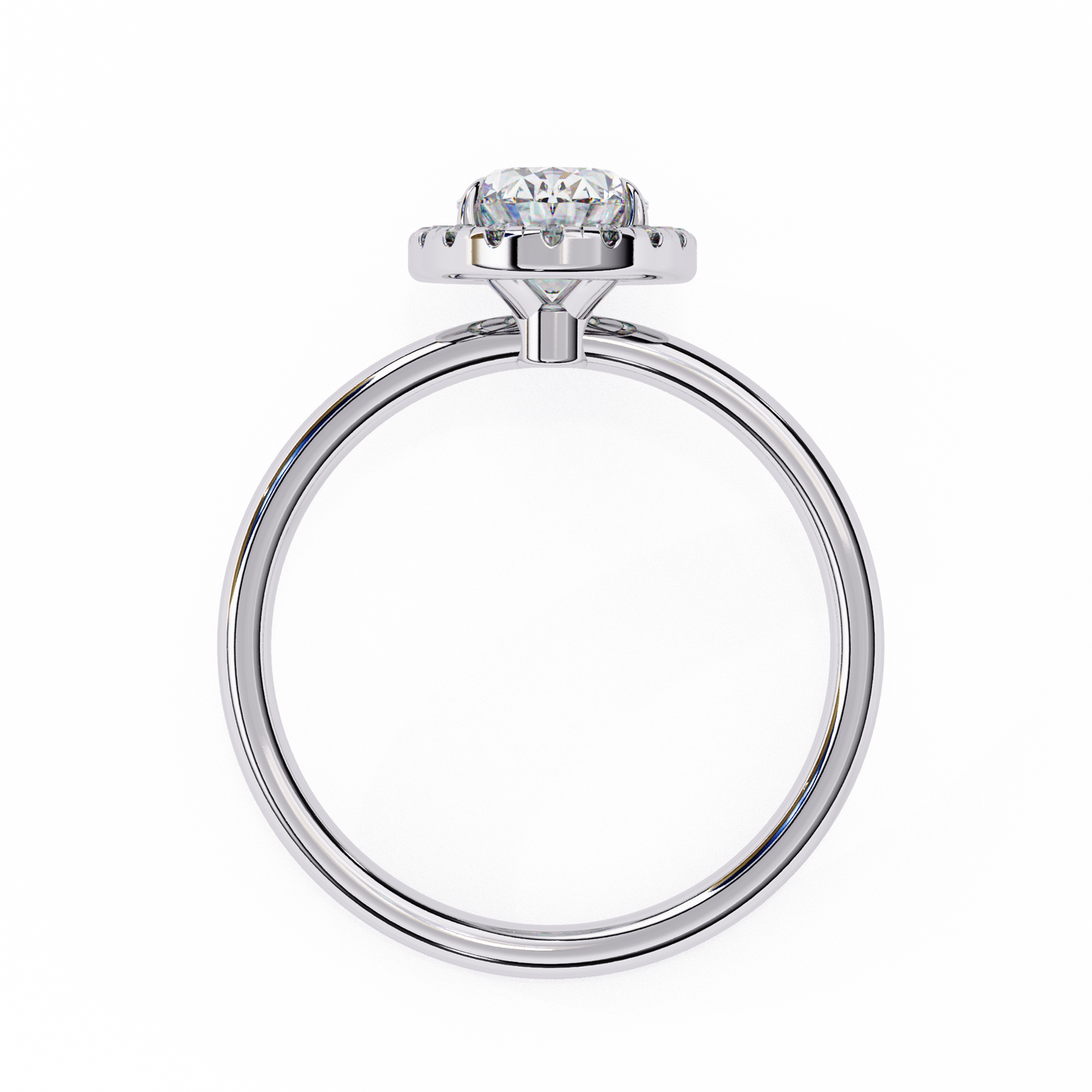 Nisha Oval Solitaire Ring Lab Grown Diamond