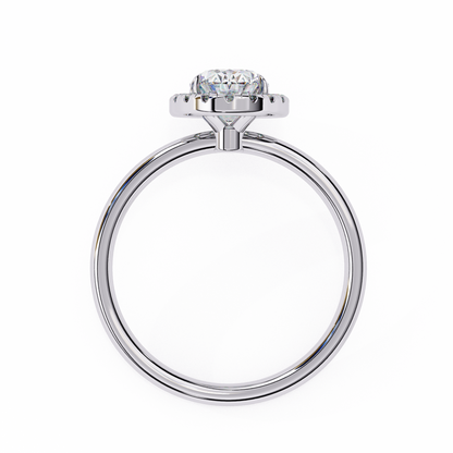 Nisha Oval Solitaire Ring Lab Grown Diamond