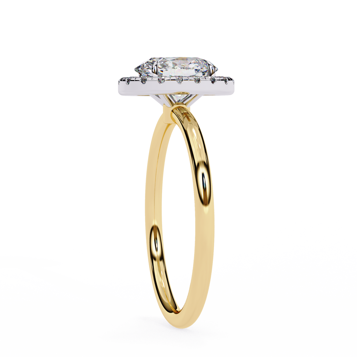 Nisha Oval Solitaire Ring Lab Grown Diamond