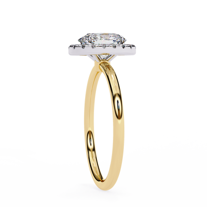 Nisha Oval Solitaire Ring Lab Grown Diamond