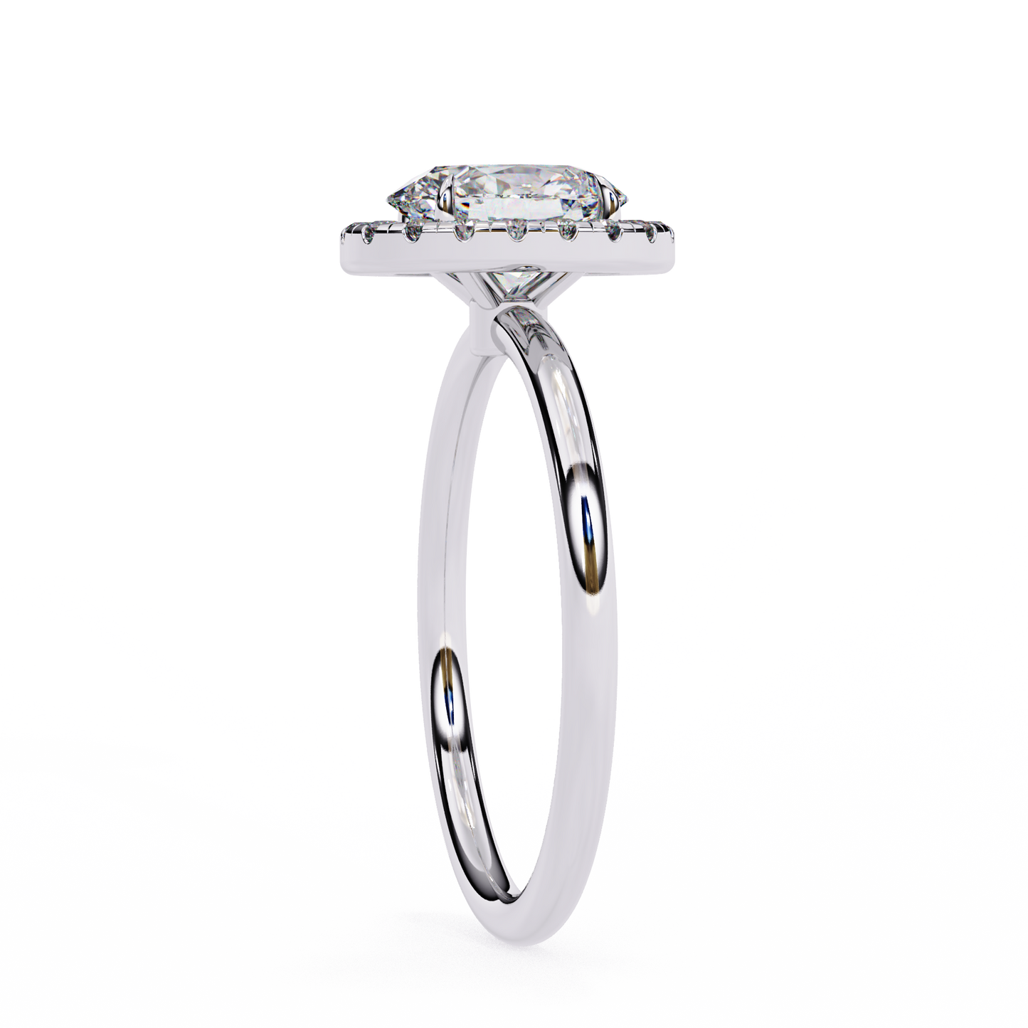 Nisha Oval Solitaire Ring Lab Grown Diamond