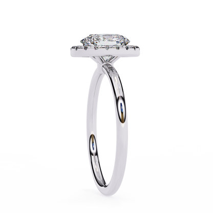 Nisha Oval Solitaire Ring Lab Grown Diamond