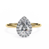 Neera Pear Solitaire Ring Lab Grown Diamond