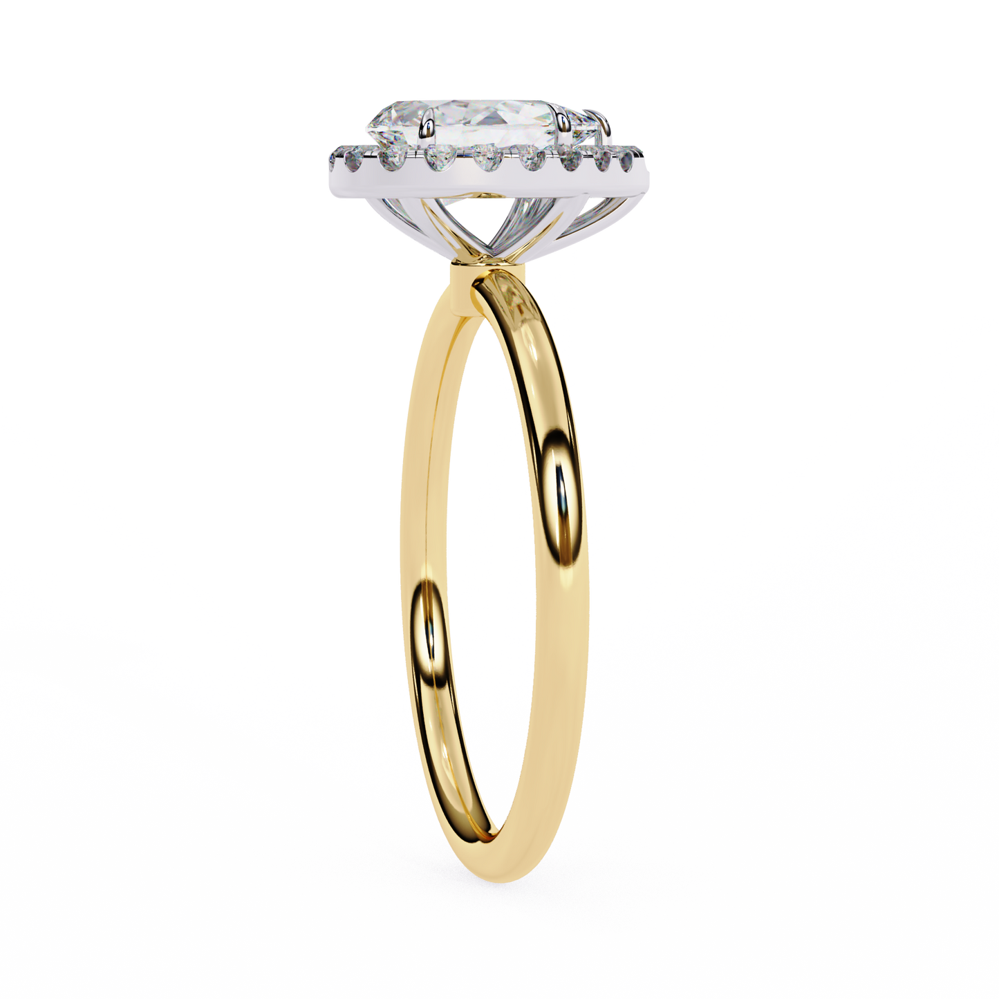 Neera Pear Solitaire Ring Lab Grown Diamond