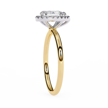 Neera Pear Solitaire Ring Lab Grown Diamond