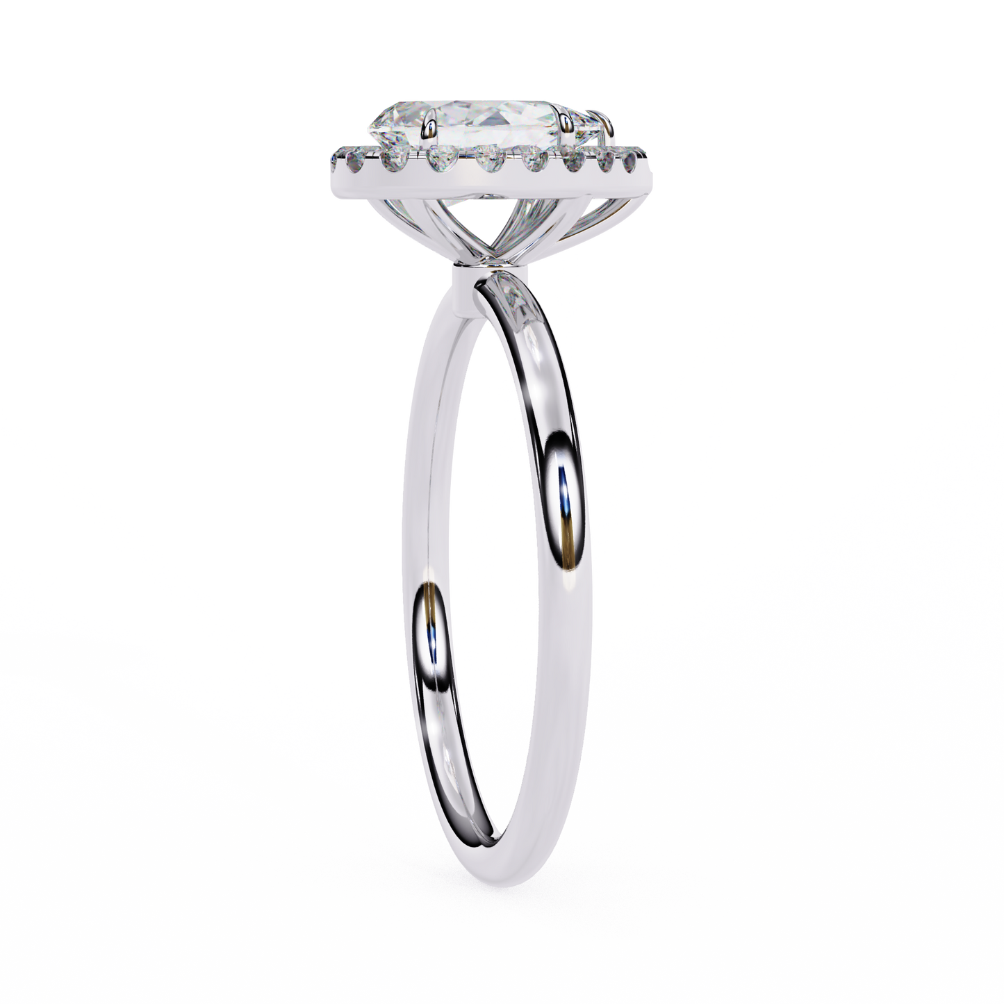 Neera Pear Solitaire Ring Lab Grown Diamond