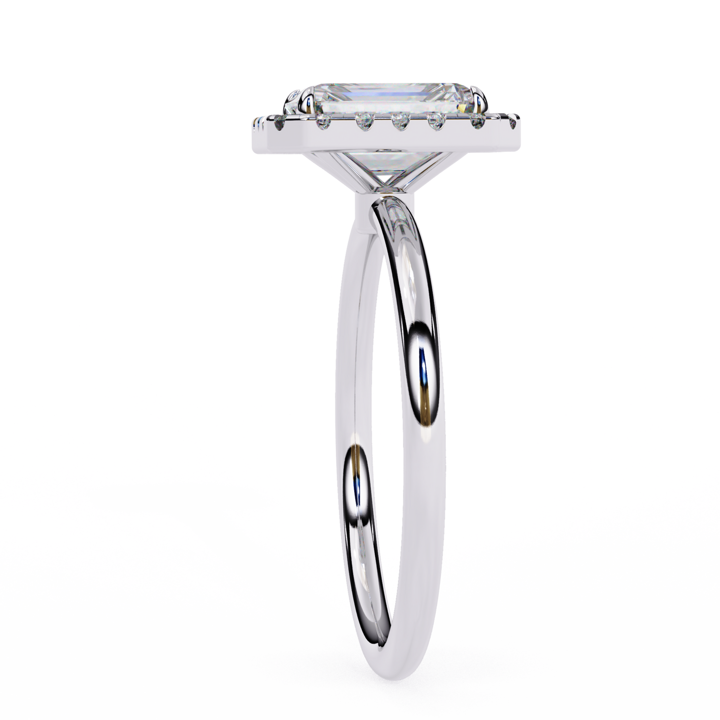 Urja Emerald Solitaire Ring Lab Grown Diamond