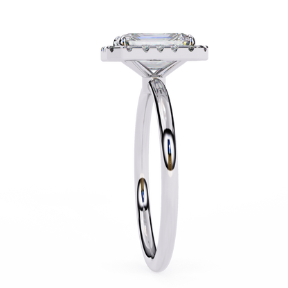 Urja Emerald Solitaire Ring Lab Grown Diamond
