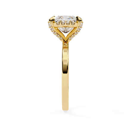 Nesha Princess Solitaire Ring Lab Grown Diamond