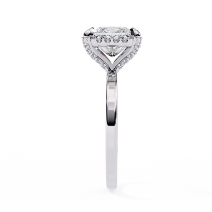 Nesha Princess Solitaire Ring Lab Grown Diamond