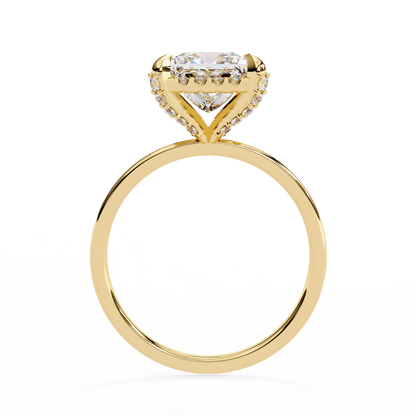 Nesha Princess Solitaire Ring Lab Grown Diamond