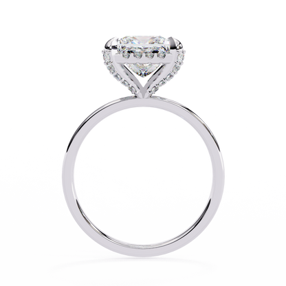 Nesha Princess Solitaire Ring Lab Grown Diamond