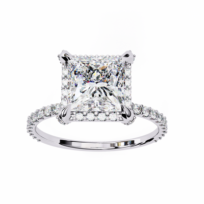 Varia Princess Solitaire Ring Lab Grown Diamond