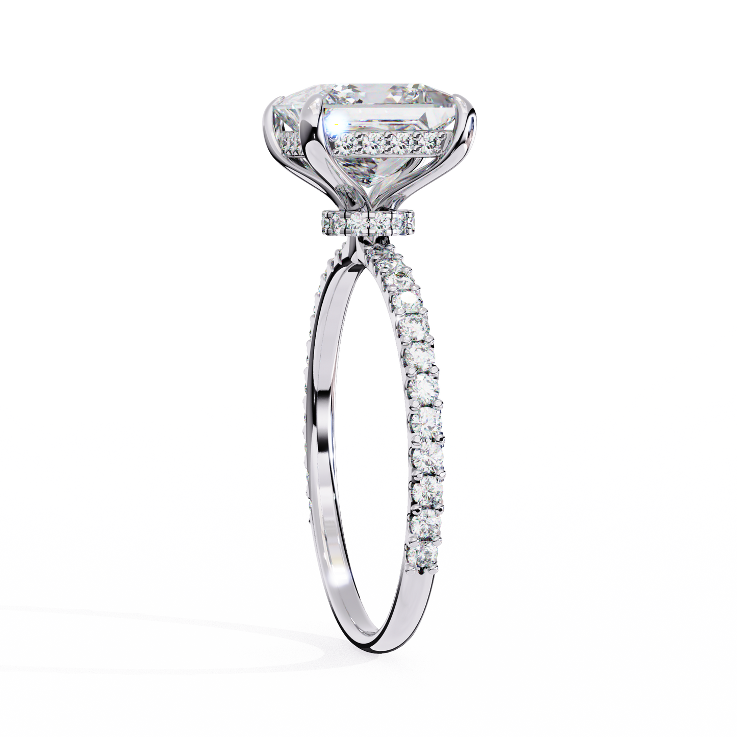 Avesa Princess Solitaire Ring Lab Grown Diamond