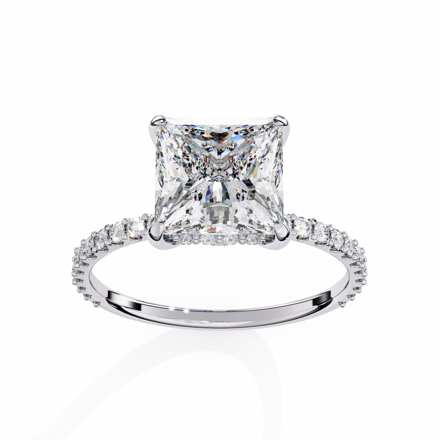 Avesa Princess Solitaire Ring Lab Grown Diamond