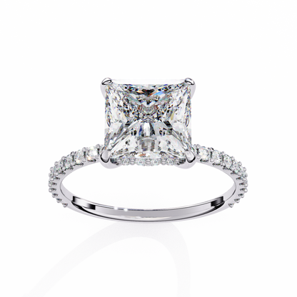 Avesa Princess Solitaire Ring Lab Grown Diamond