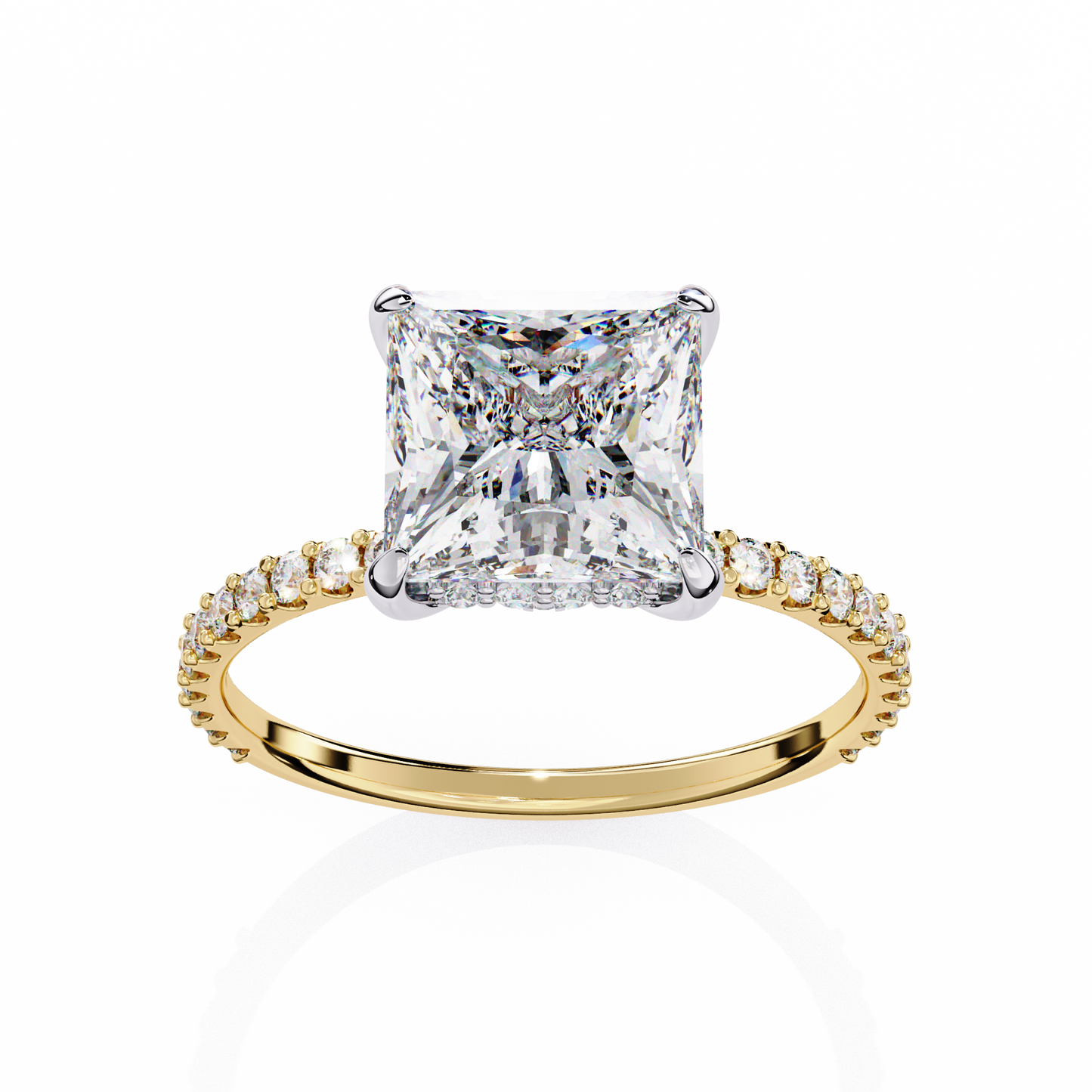 Avesa Princess Solitaire Ring Lab Grown Diamond