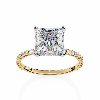 Avesa Princess Solitaire Ring Lab Grown Diamond
