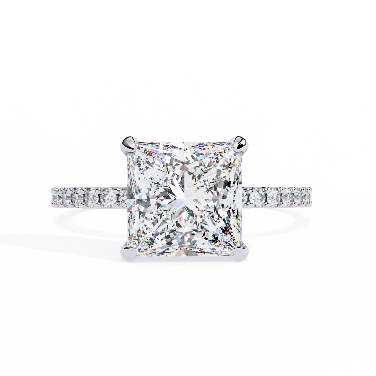 Avesa Princess Solitaire Ring Lab Grown Diamond