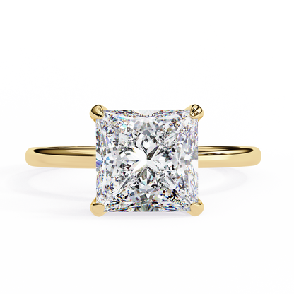 Tanya Princess Solitaire Ring Lab Grown Diamond