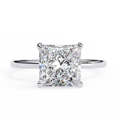 Tanya Princess Solitaire Ring Lab Grown Diamond