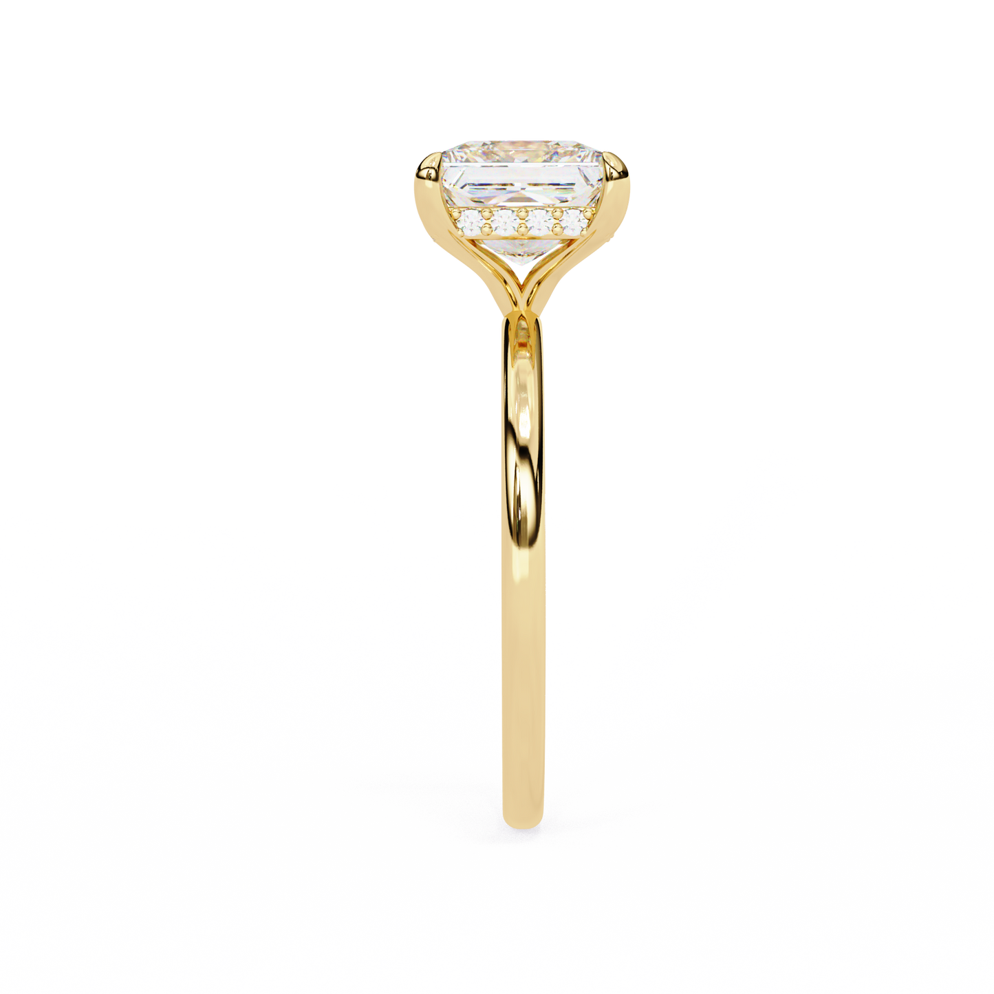 Tanya Princess Solitaire Ring Lab Grown Diamond