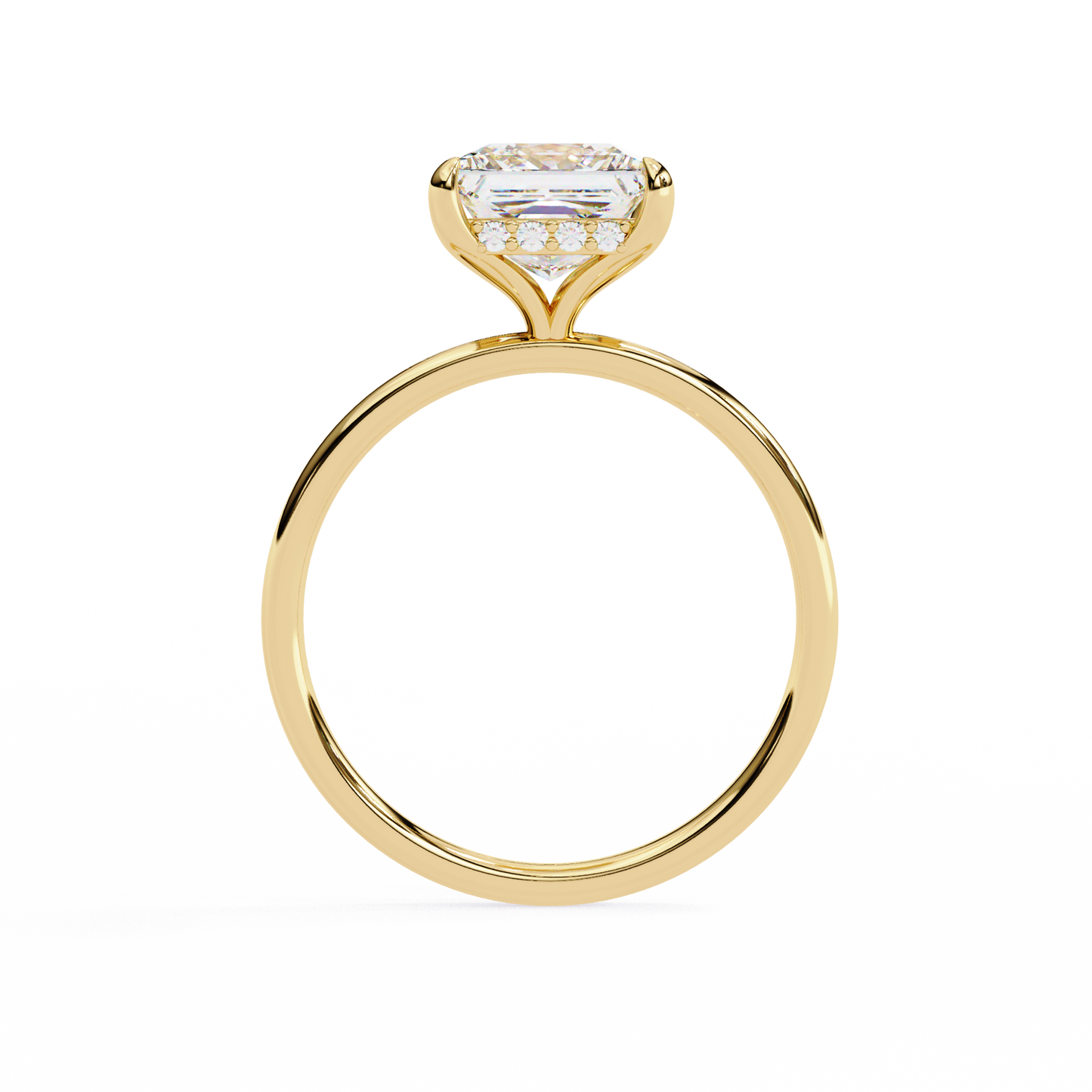 Tanya Princess Solitaire Ring Lab Grown Diamond