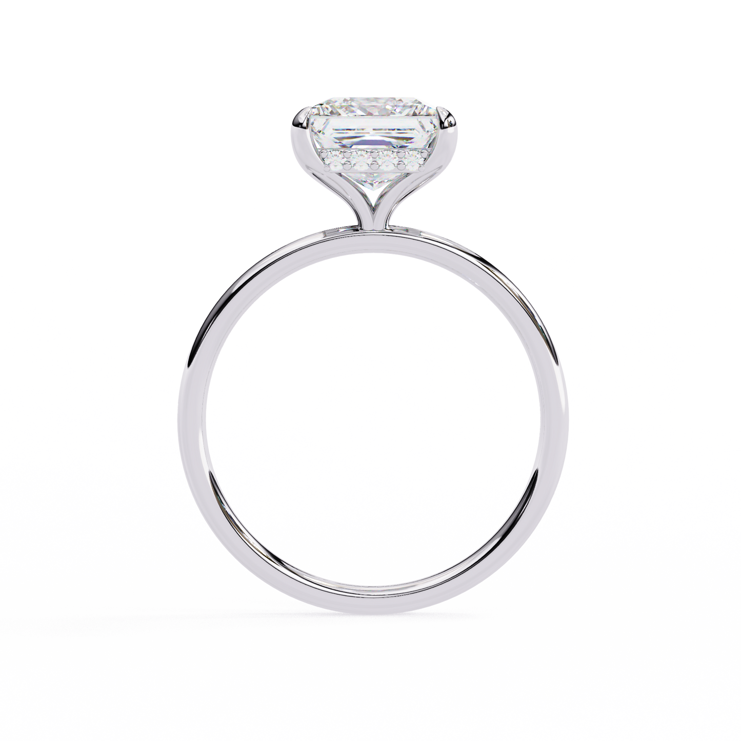 Tanya Princess Solitaire Ring Lab Grown Diamond