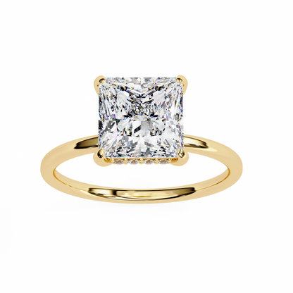 Tanya Princess Solitaire Ring Lab Grown Diamond