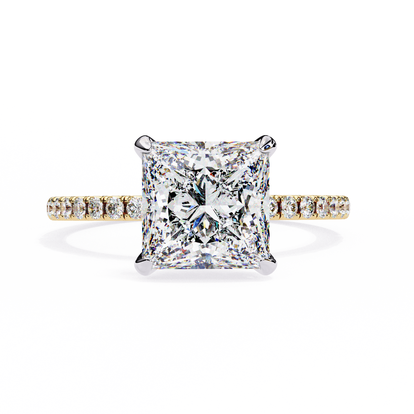 Raira Princess Solitaire Ring Lab Grown Diamond