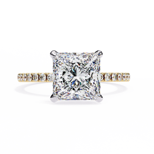 Raira Princess Solitaire Ring Lab Grown Diamond