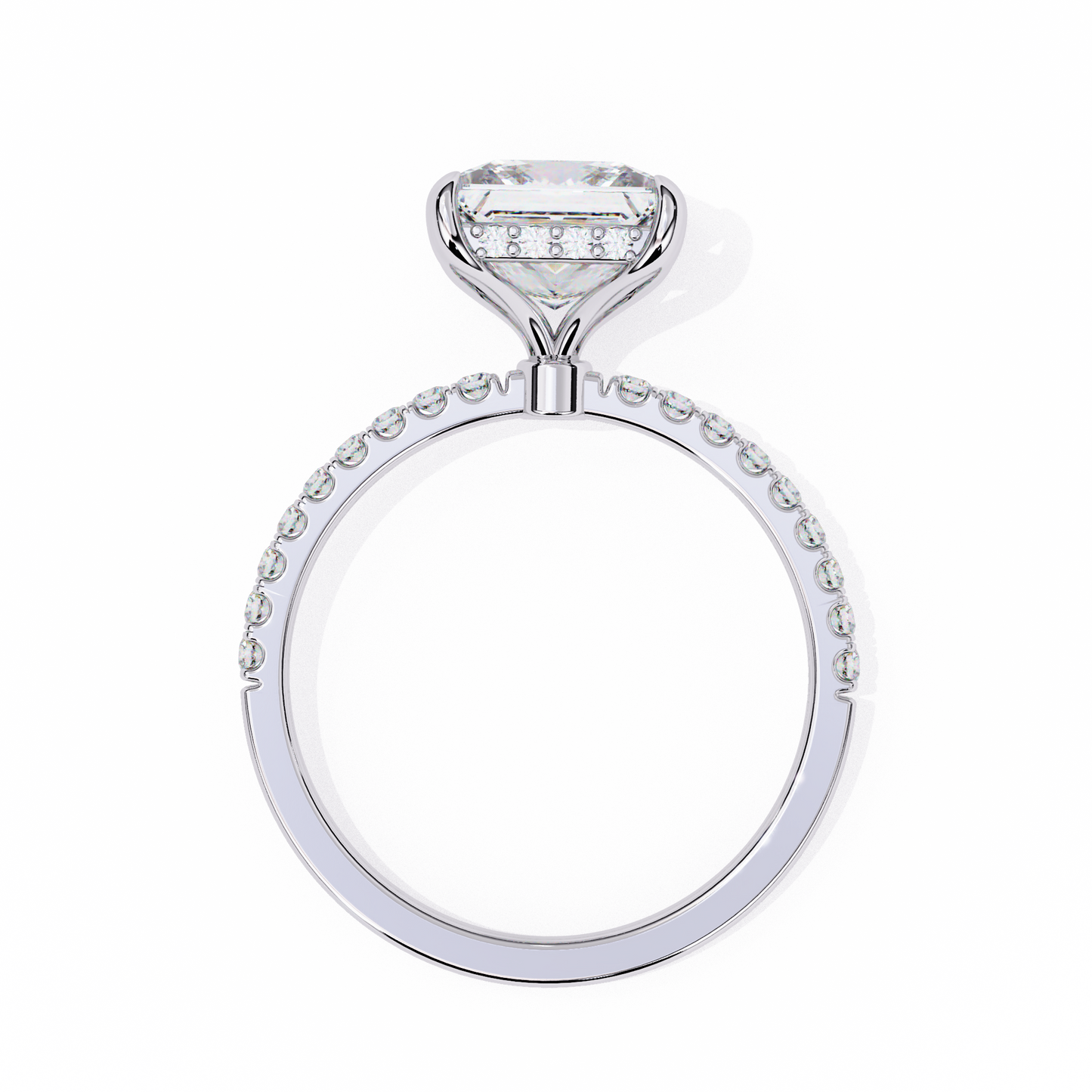 Raira Princess Solitaire Ring Lab Grown Diamond