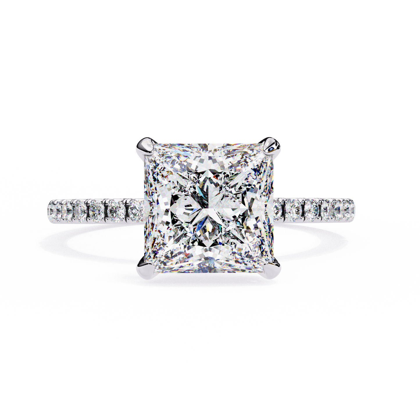 Raira Princess Solitaire Ring Lab Grown Diamond
